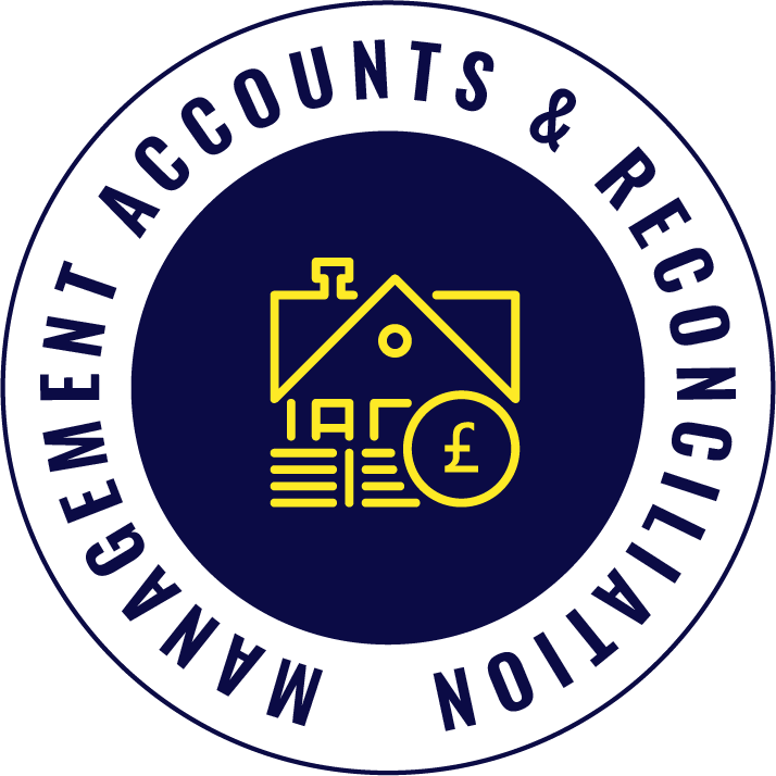 Seal of the Marriage and Content Accounts & Reconciliation Administration with a house, documents, and a pound symbol in the center.