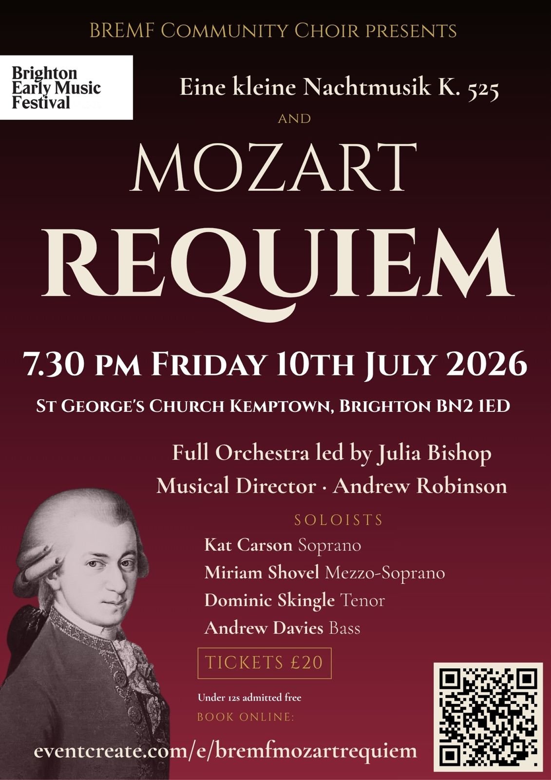 Mozart’s Requiem with the BREMF Community Choir