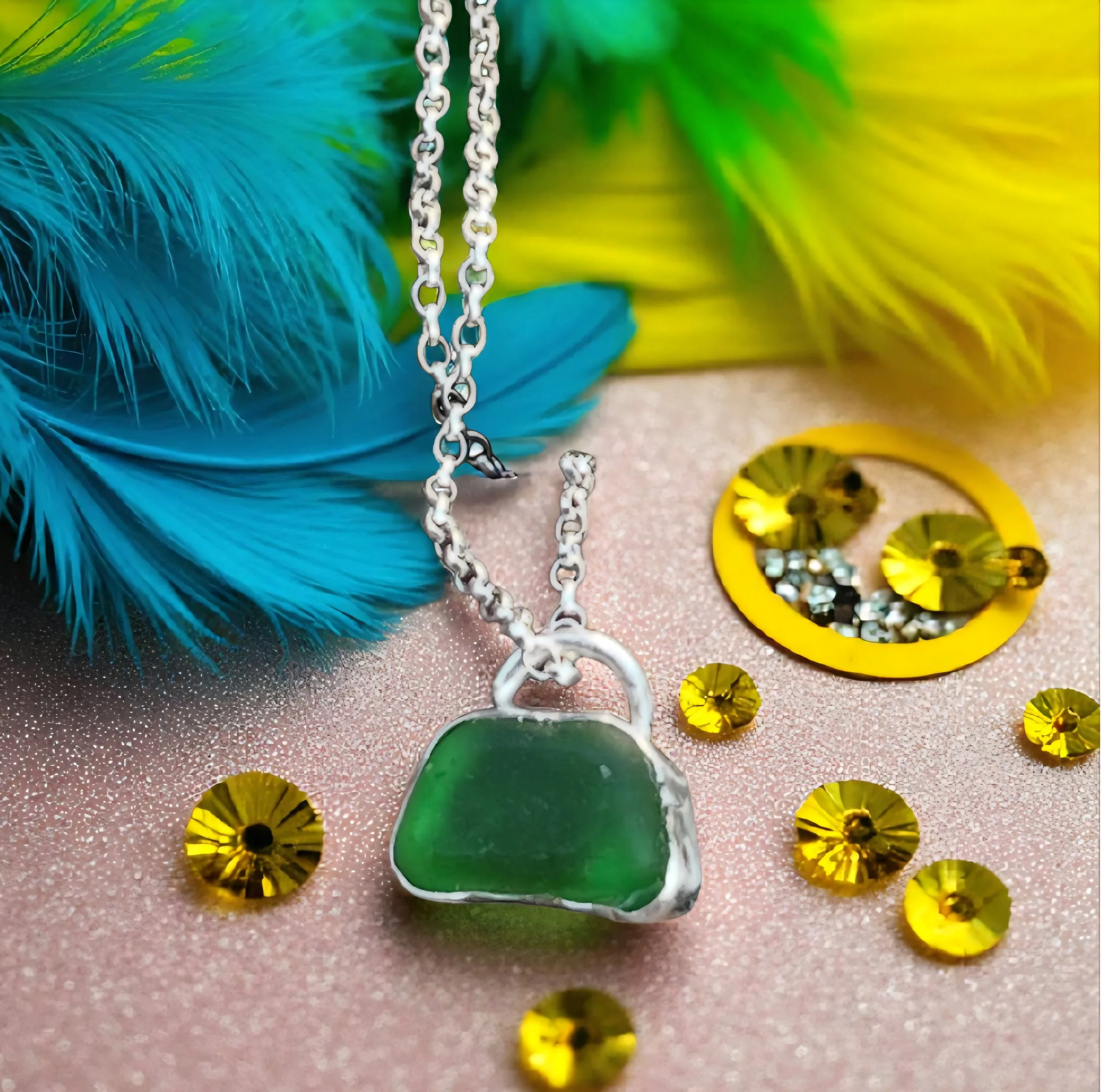 Seaglass pendant workshop