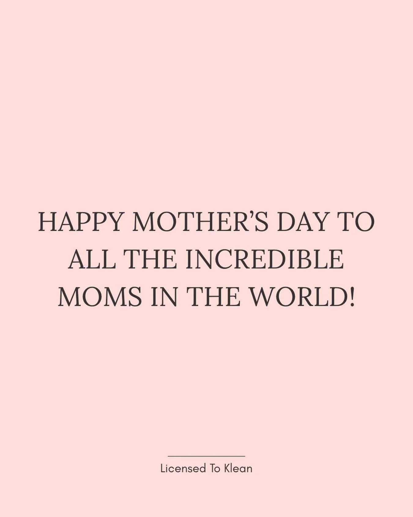 Wishing you all a very happy &amp; enjoyable day with your children✨💕

- Licensed To Klean Team