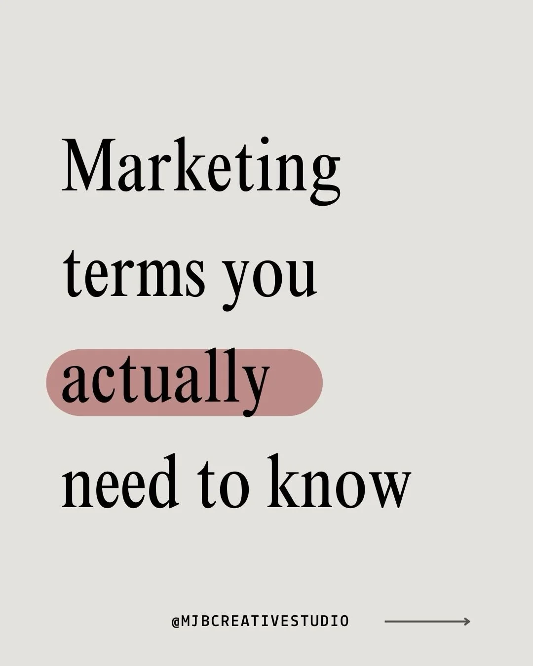 If marketing language has ever made you feel like you&rsquo;re missing something&hellip; you&rsquo;re not alone.

This post breaks down the terms you actually need to know &mdash; explained simply, without the jargon.

📌 Save it + send it to someone