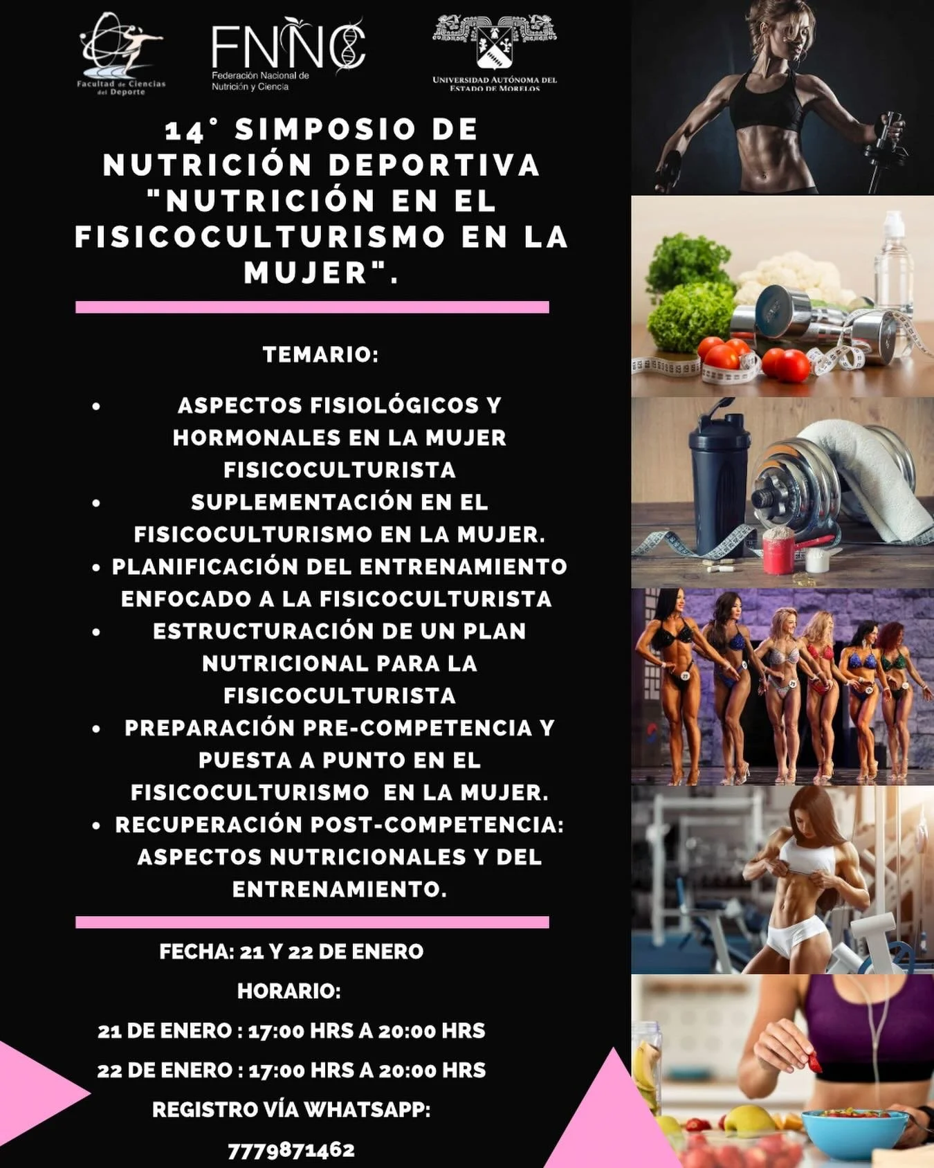 SIMPOSIO VIRTUAL DE NUTRICION EN LA MUJER FISICOCULTURISTA