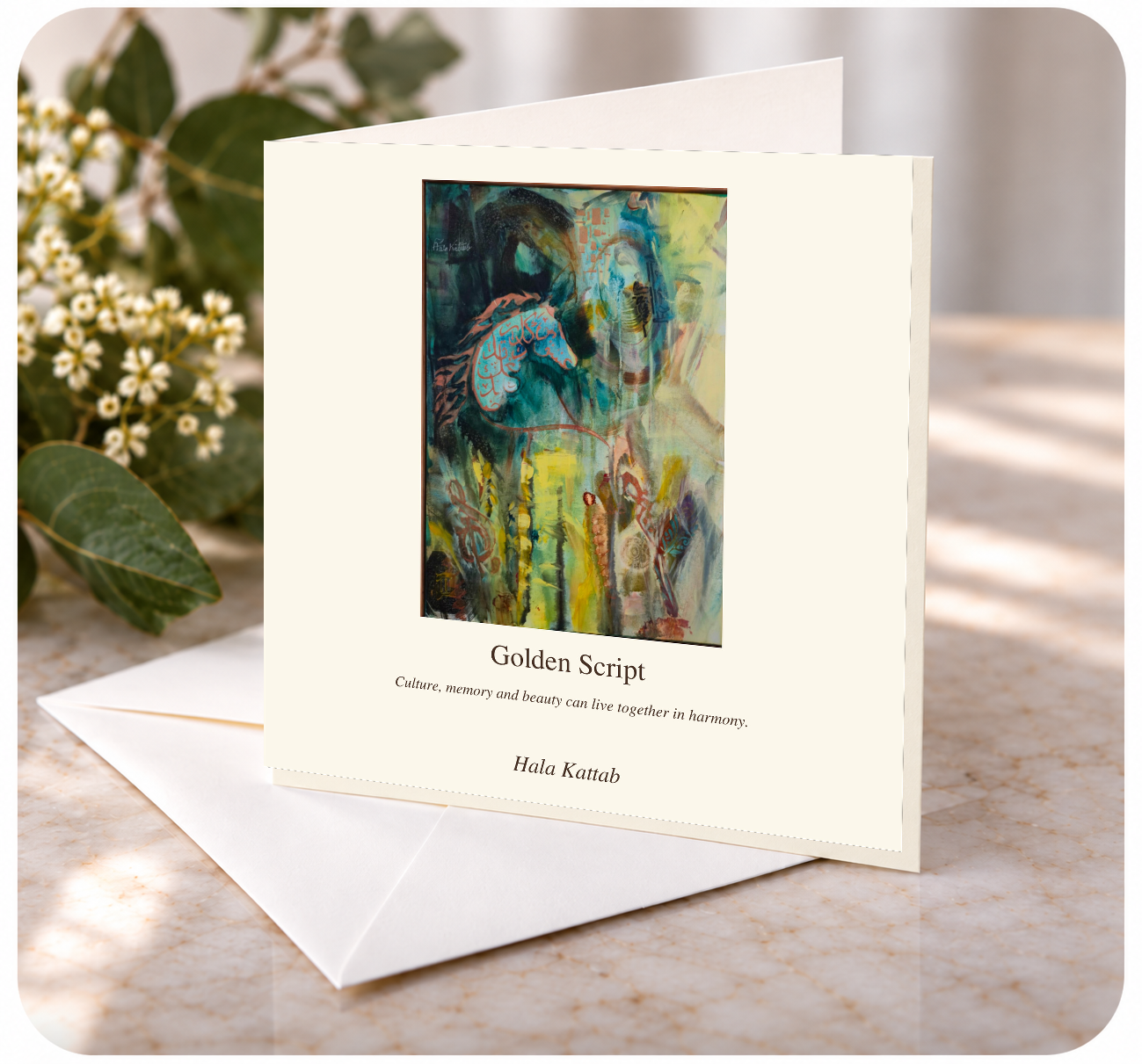 Golden Script – Art Card