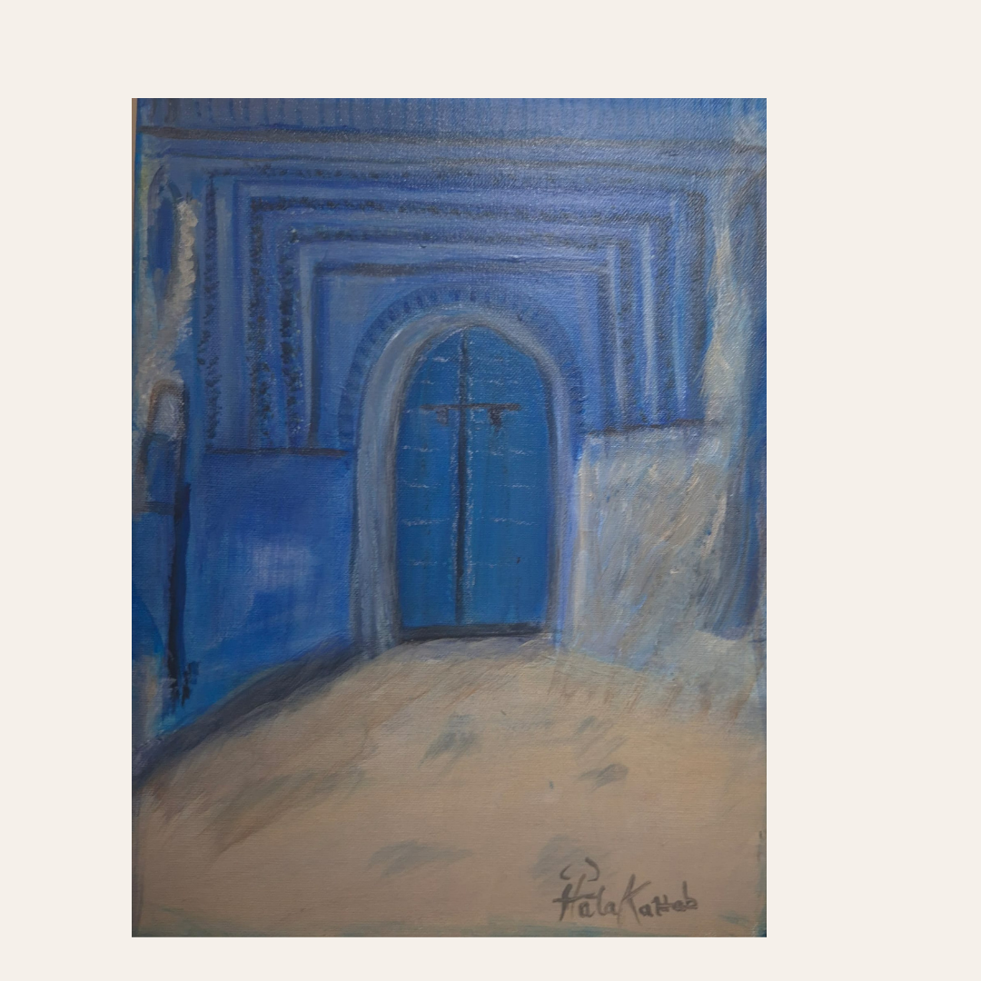 The Blue city Morocco-Door-no background - 30x40 cm.png