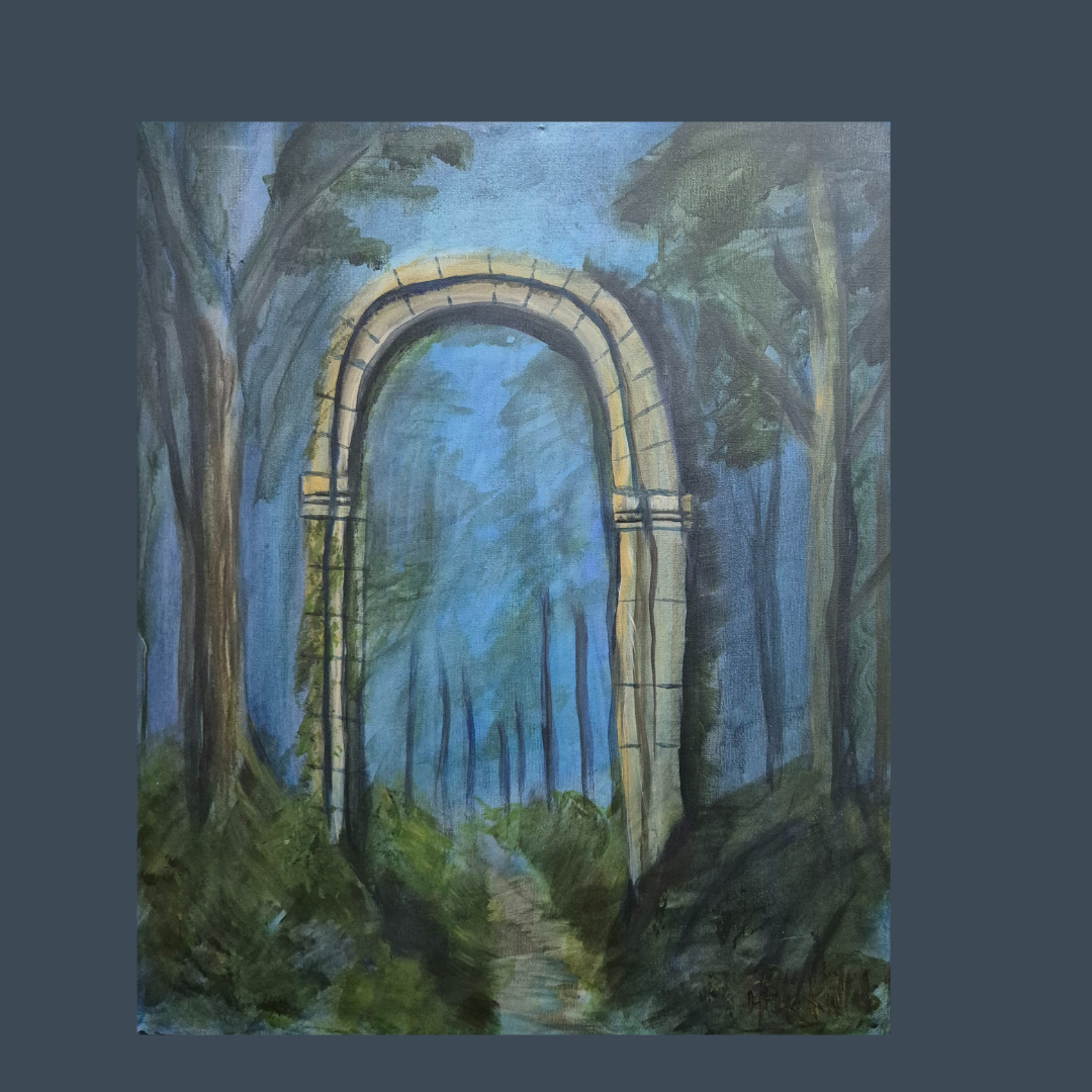 Mystical Pathways – A Study in Crossing - Acrylic on canvas