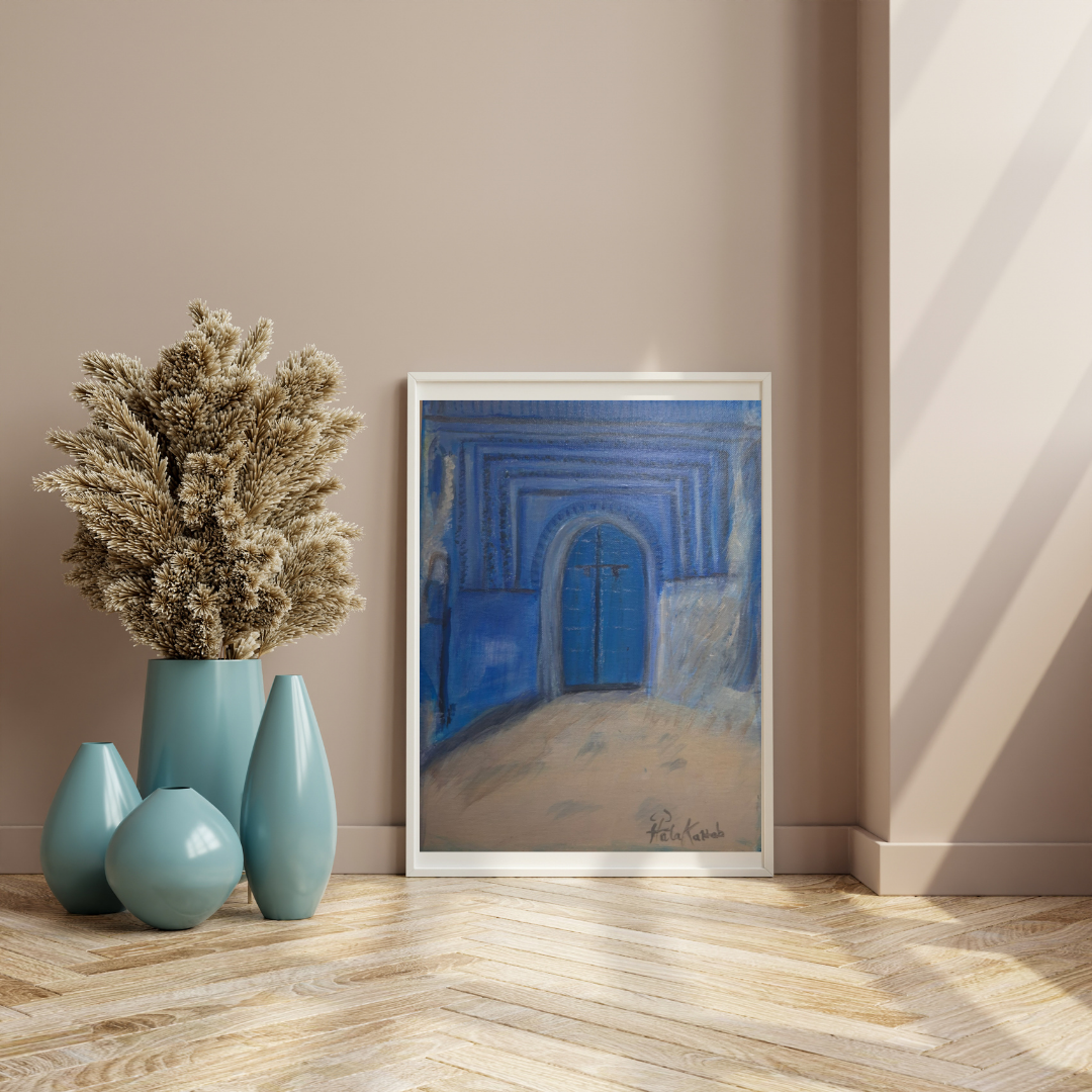 The Blue city Door-styled - 30x40 cm.png