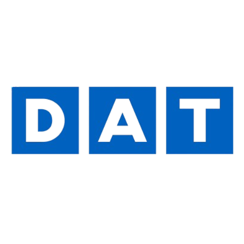 The word 'DATA' with each letter inside a blue square, arranged in a row.
