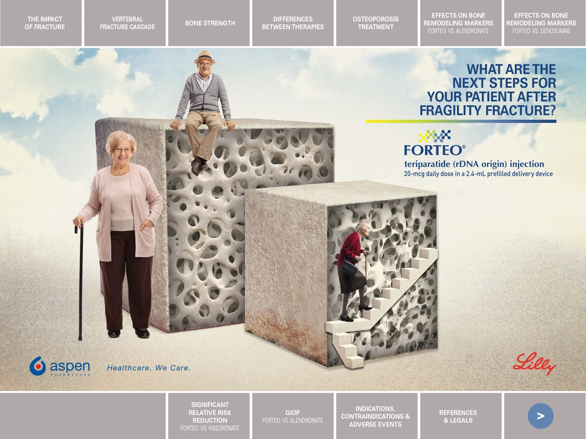 FORTEO - Veeve Multi Channel Presentation - Edetailer. The live version is available for review upon request