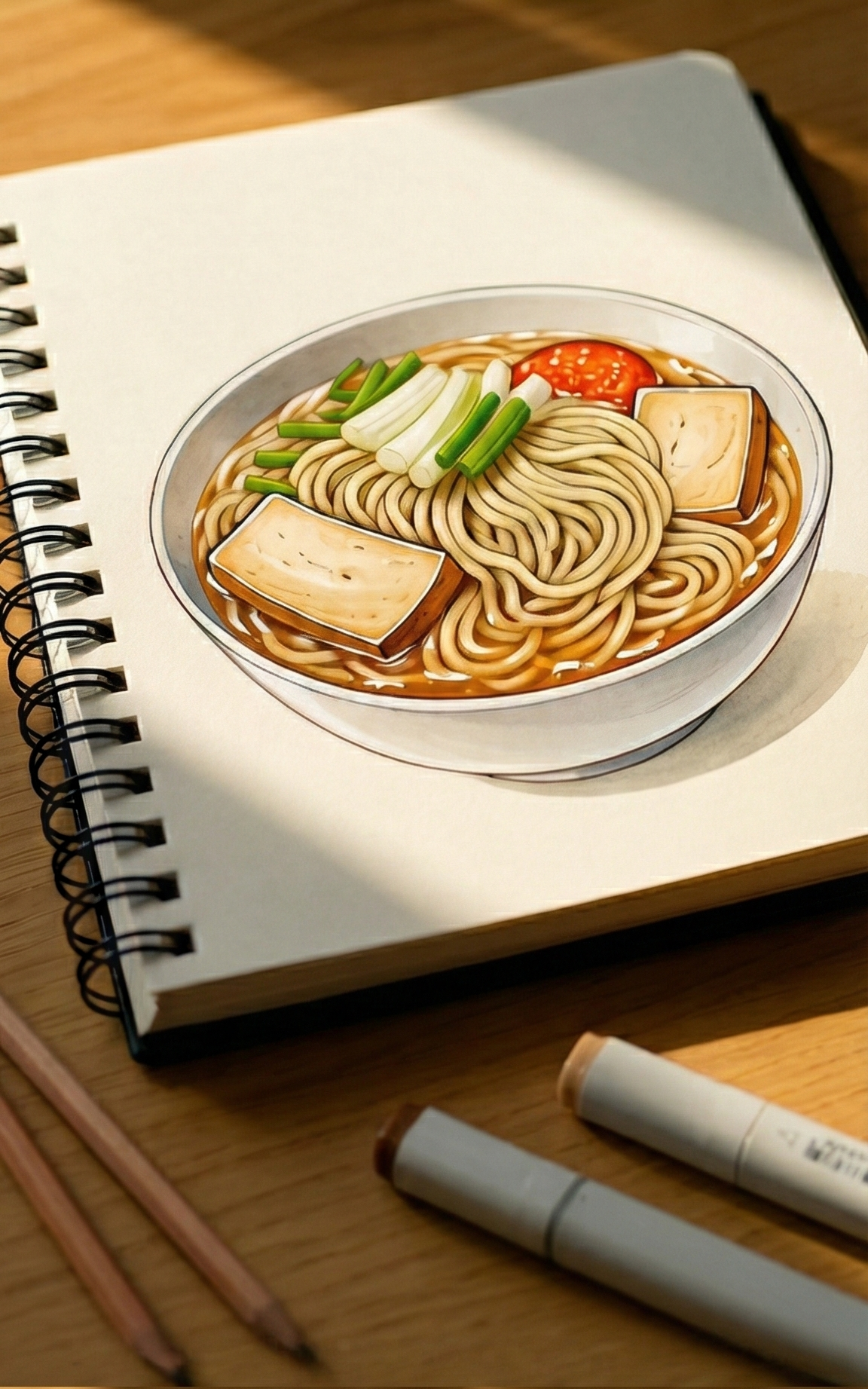 Storybook illustration to magical meal