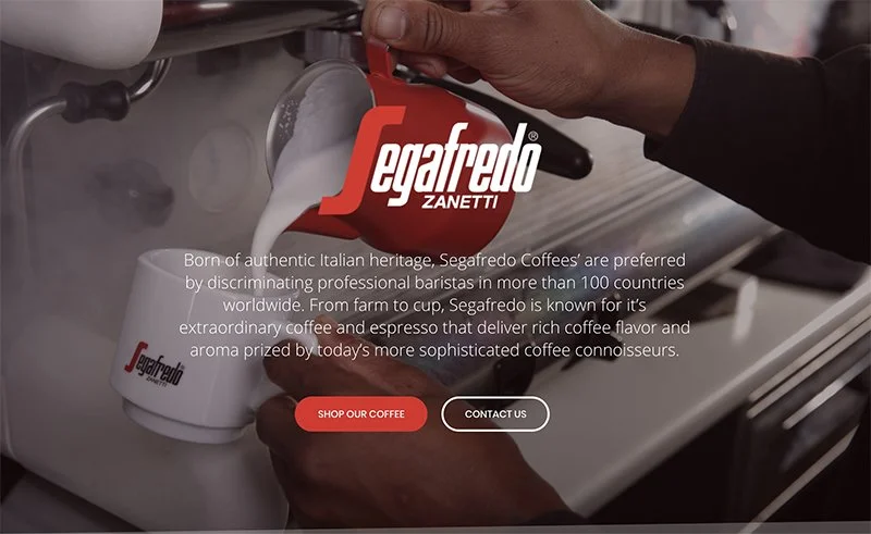 SEGAFREDO - Website Design & Development