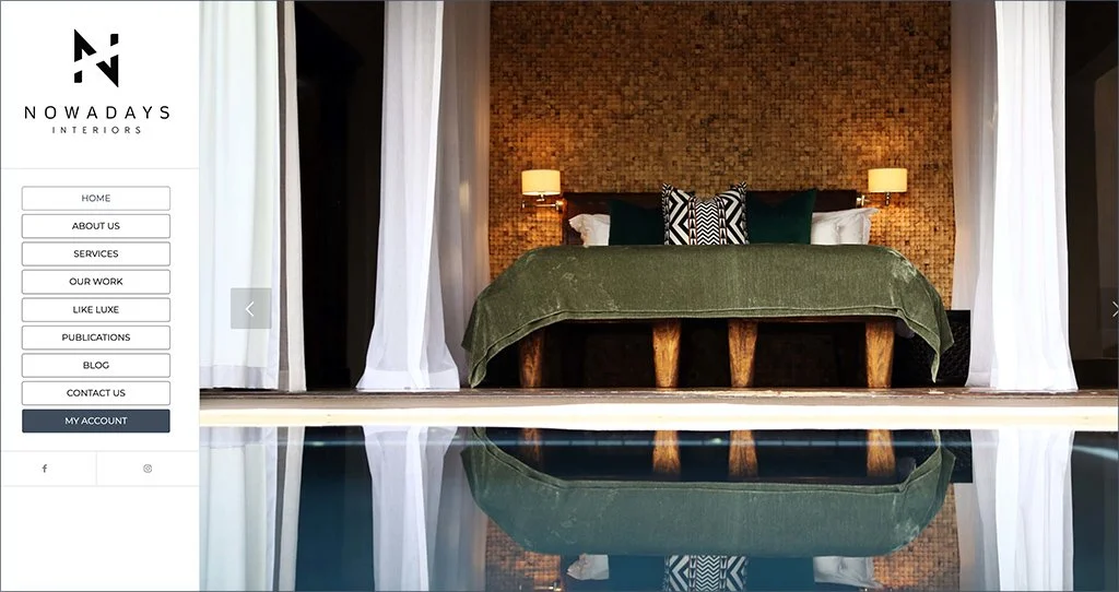 NOW A DAYS - Interior Website Design & Development