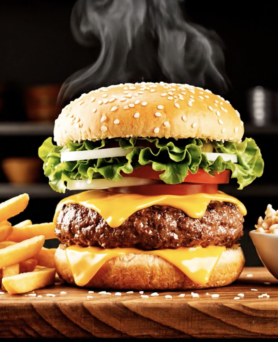 Burger deconstruction for engaging content for Burger Restaurant