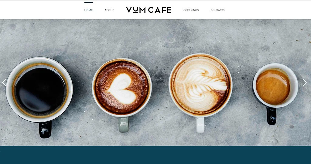 VUM CAFE - Website Design & Development