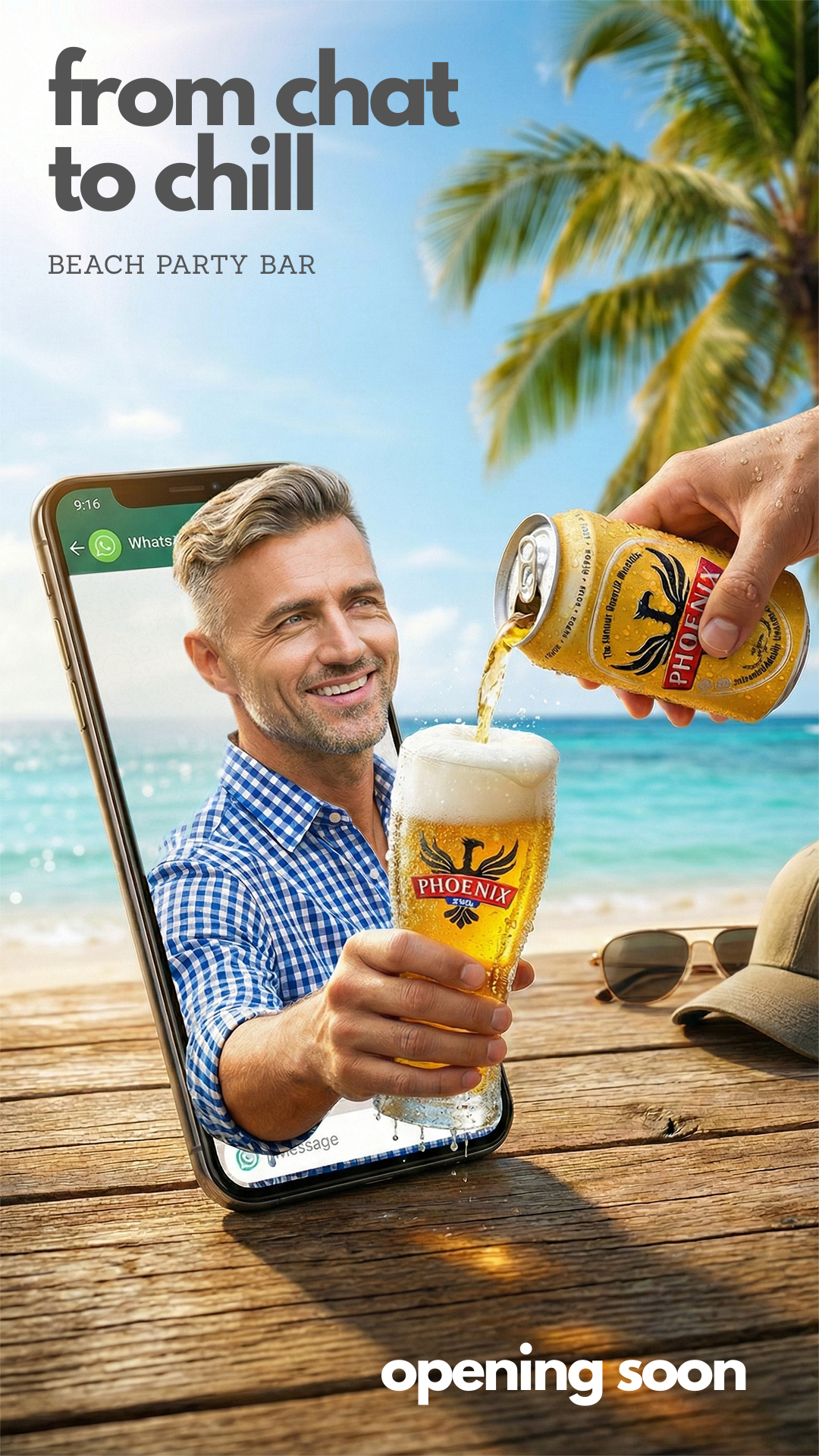 Post for a New Beach Bar Opening