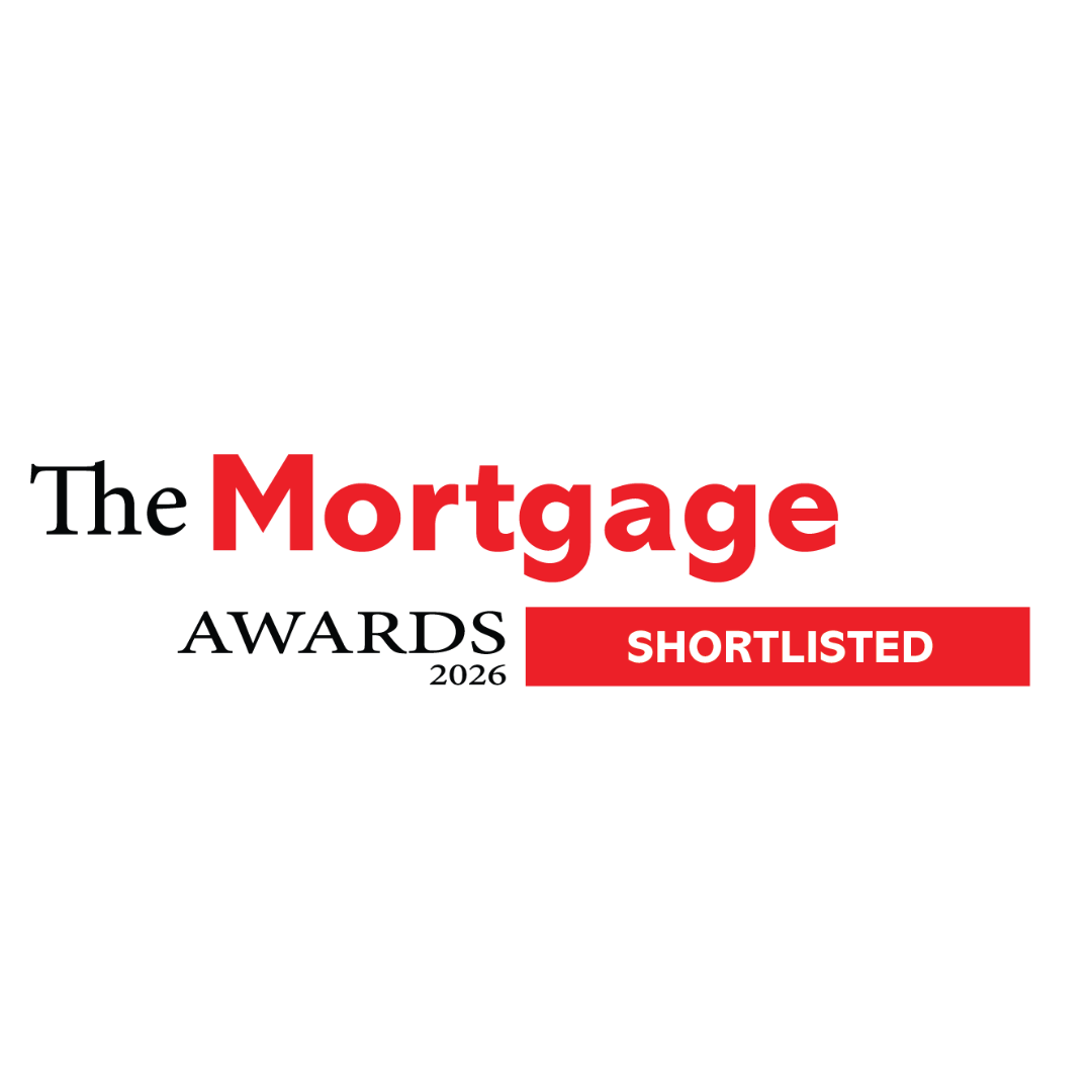 Badge for being shortlisted at the 2026 mortgage awards