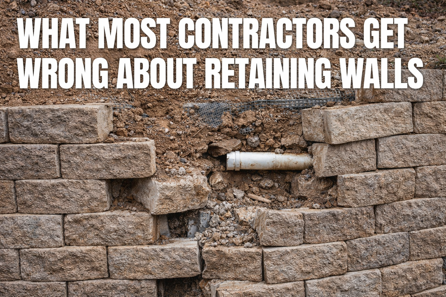 What Most Contractors Get Wrong About Retaining Walls
