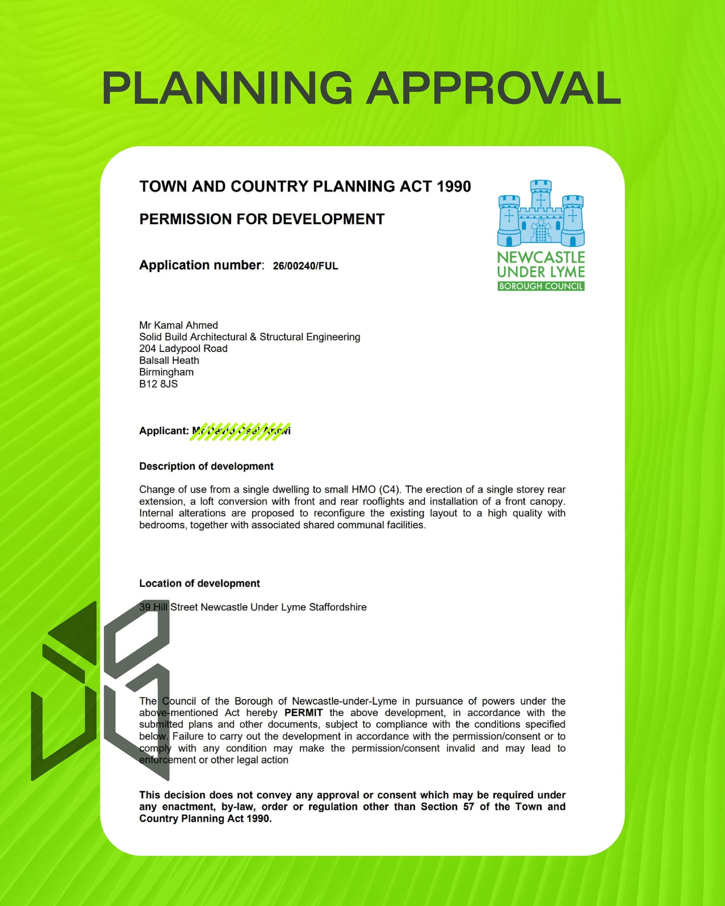 Grateful to see our first HMO approval. After one revision of planning compliance we got there!!

#architect #hmo #planning #residential #architectureanddesign
