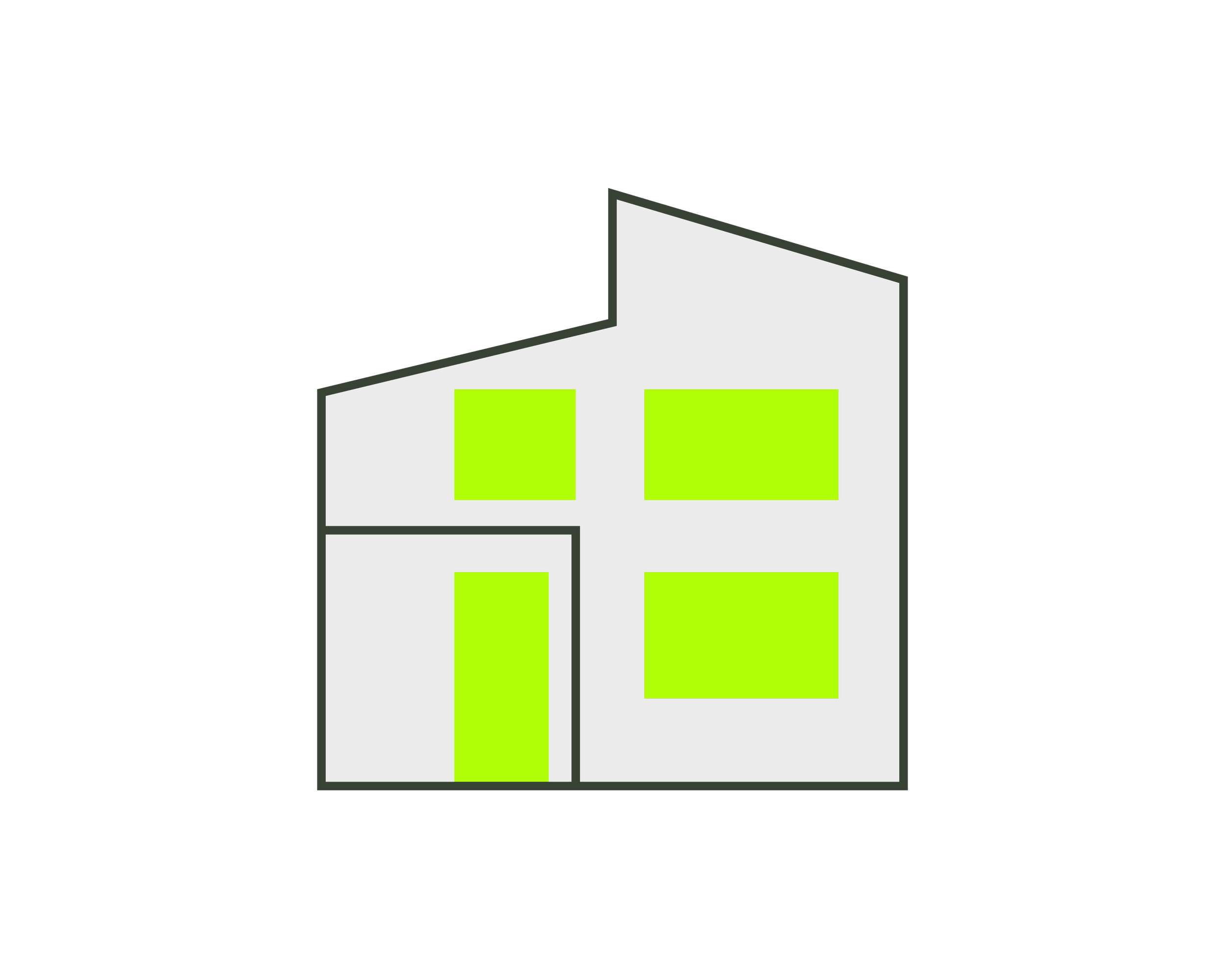 A digital icon representing a brick wall with a sloped roof, often indicating construction or building.