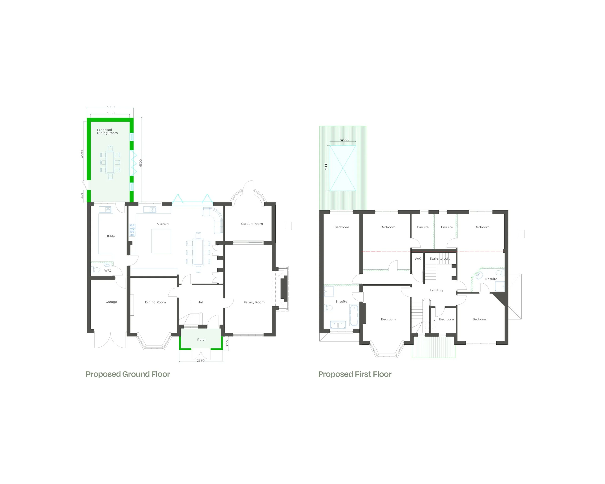 Ground & First Floor Plans