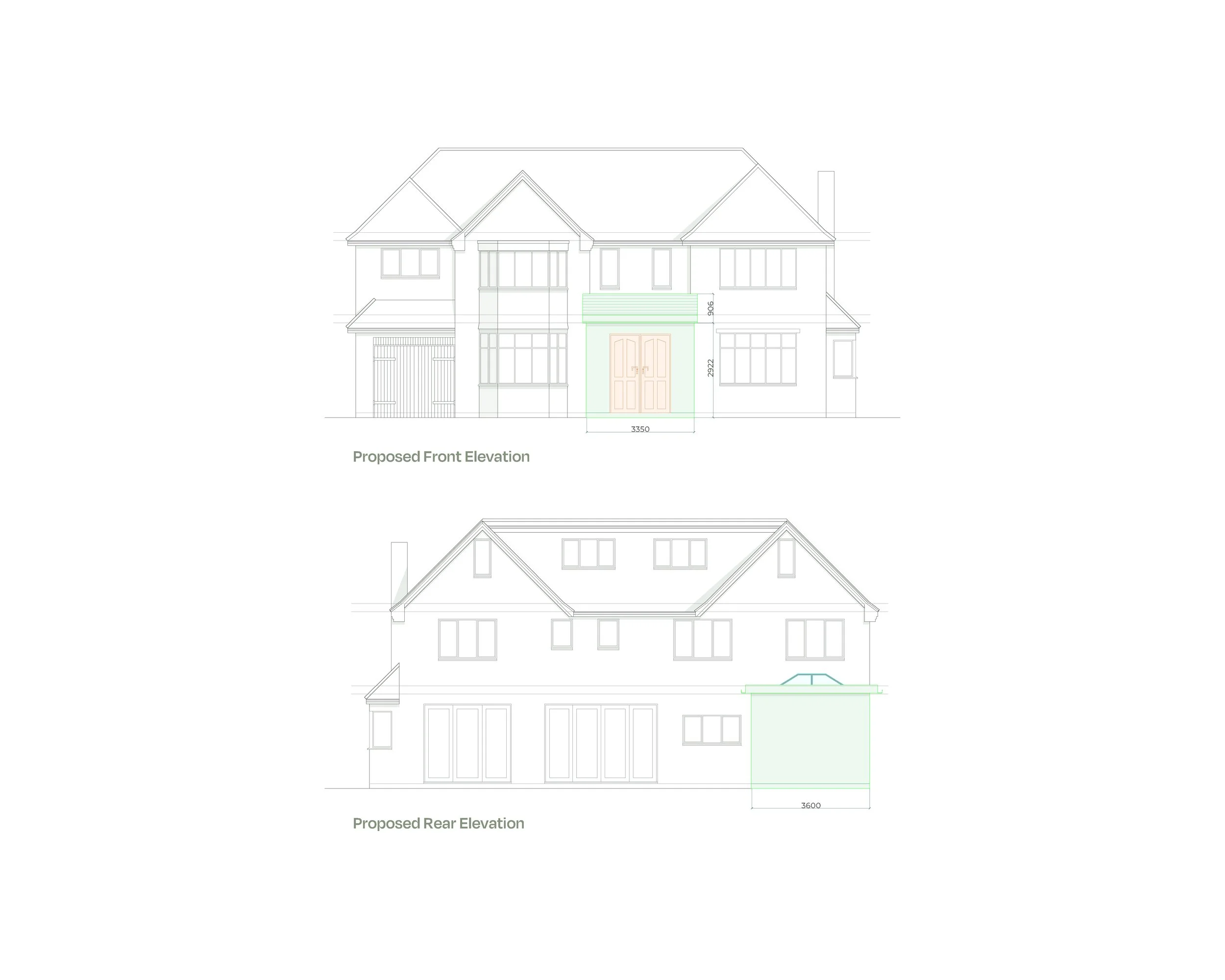 Front & Rear Elevations