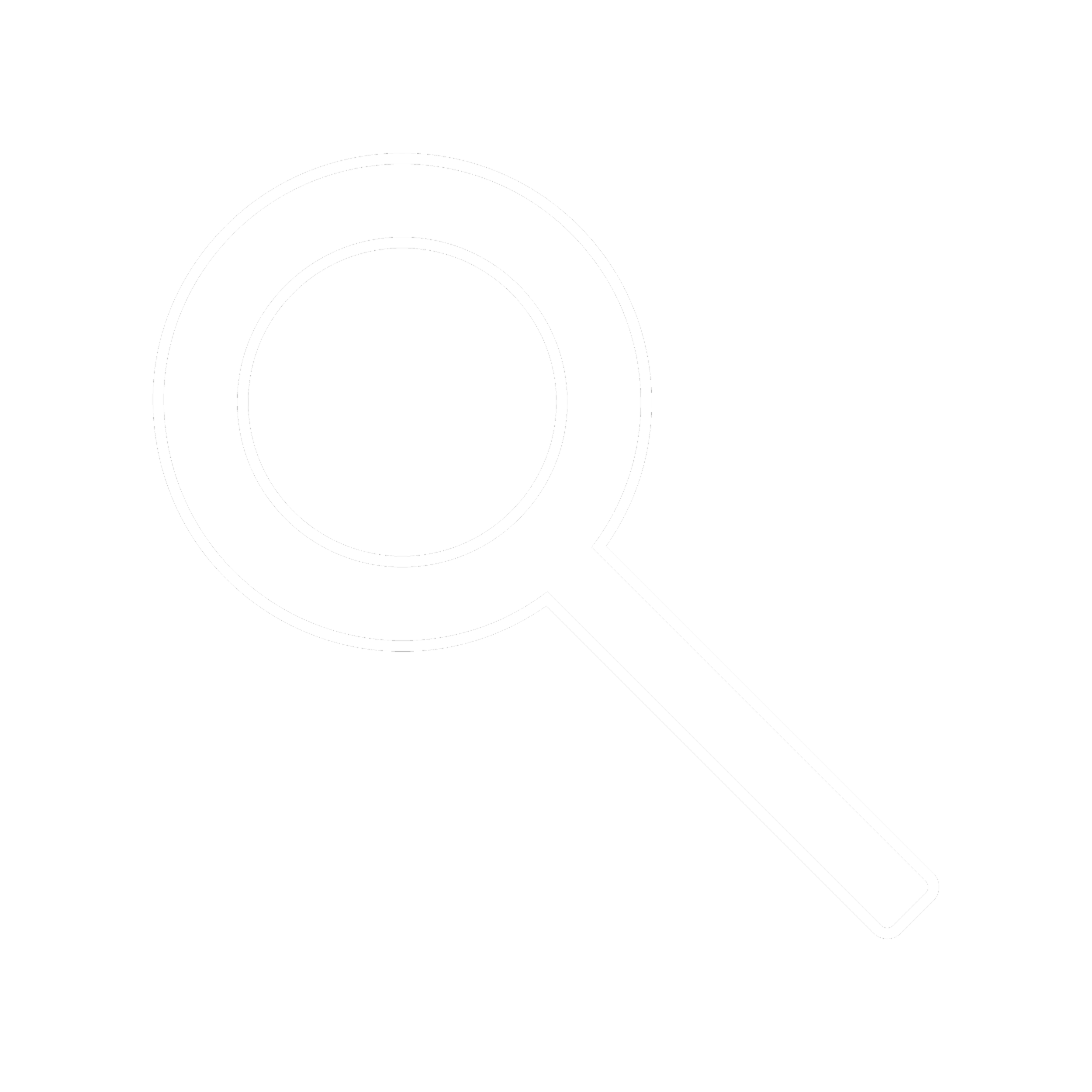 Magnifying glass icon with a black background looking into structural services.