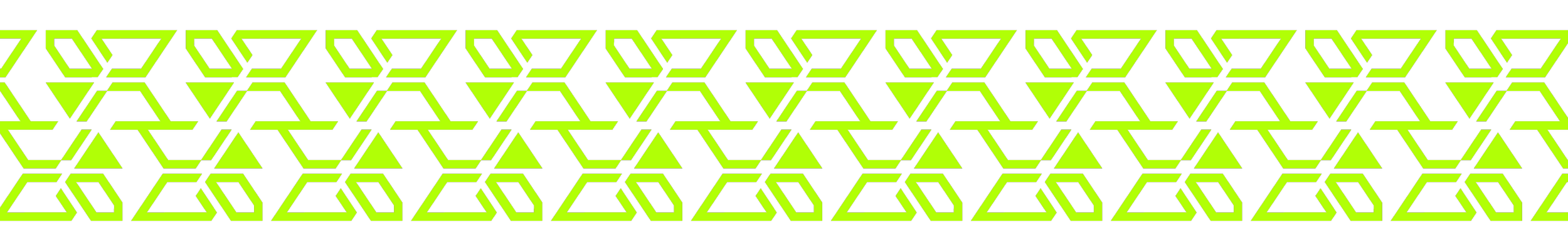 Green geometric pattern on black background
