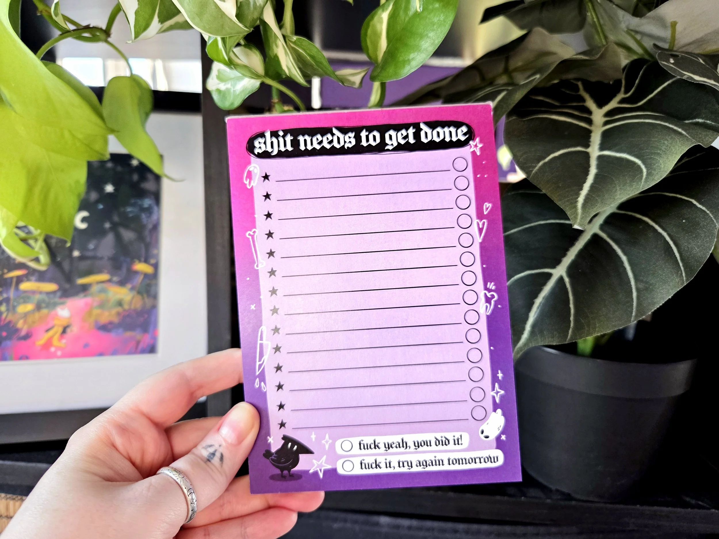 Shit Needs to Get Done A6 Notepad