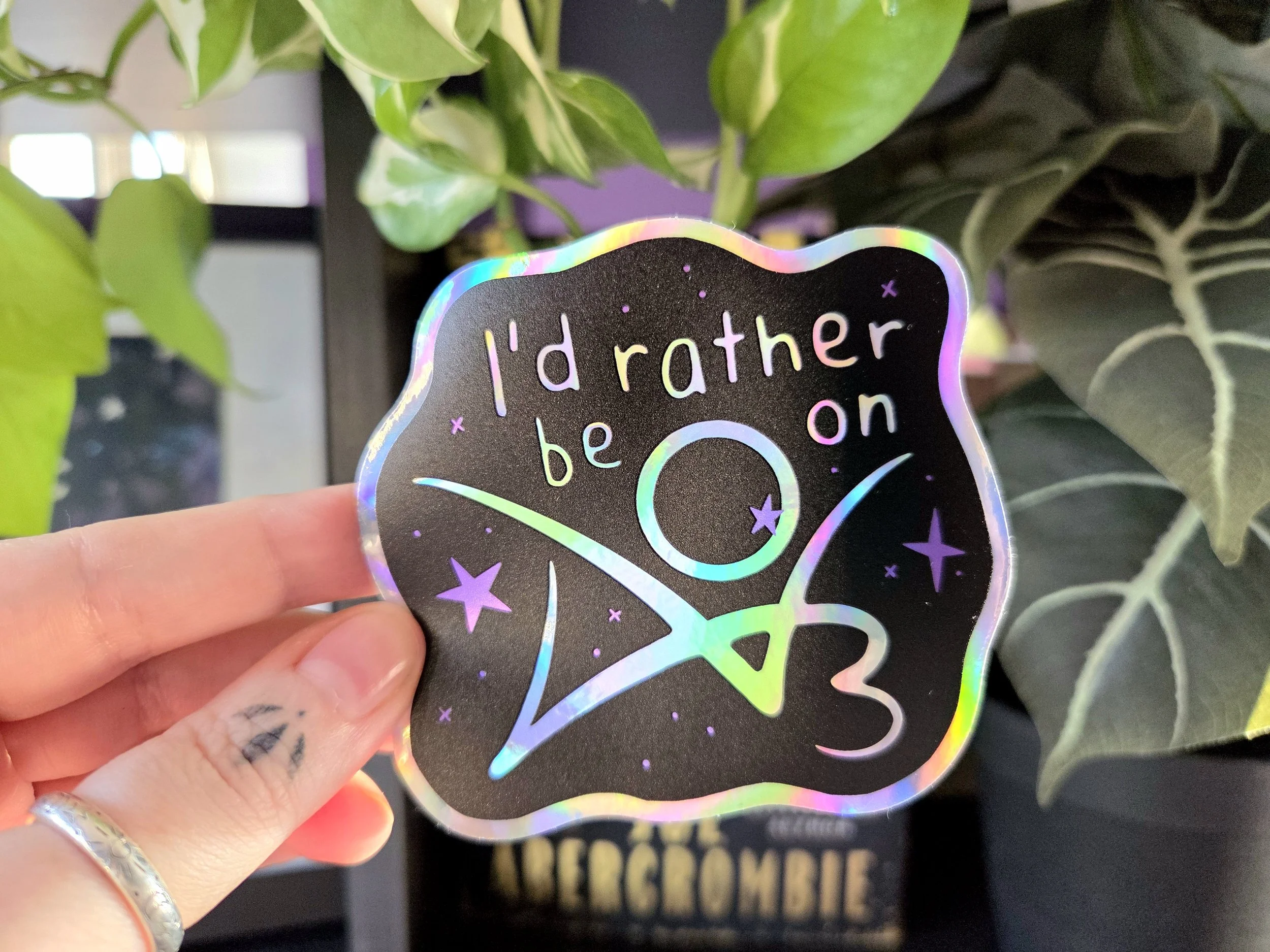 Rather Be on Ao3 Holographic Sticker