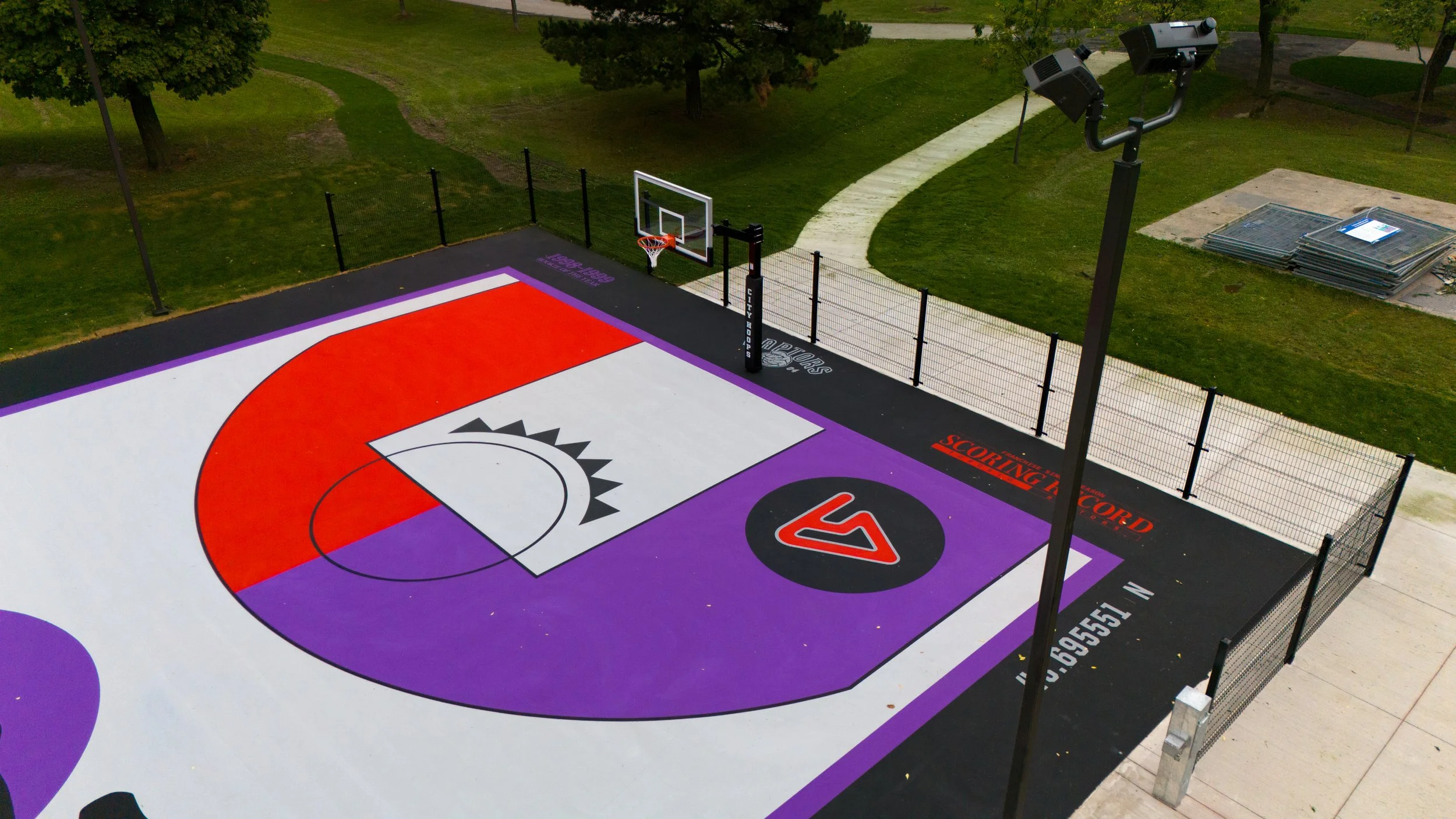 City Hoops Gooseneck Basketball Hoop At Vince Carter Court.jpg