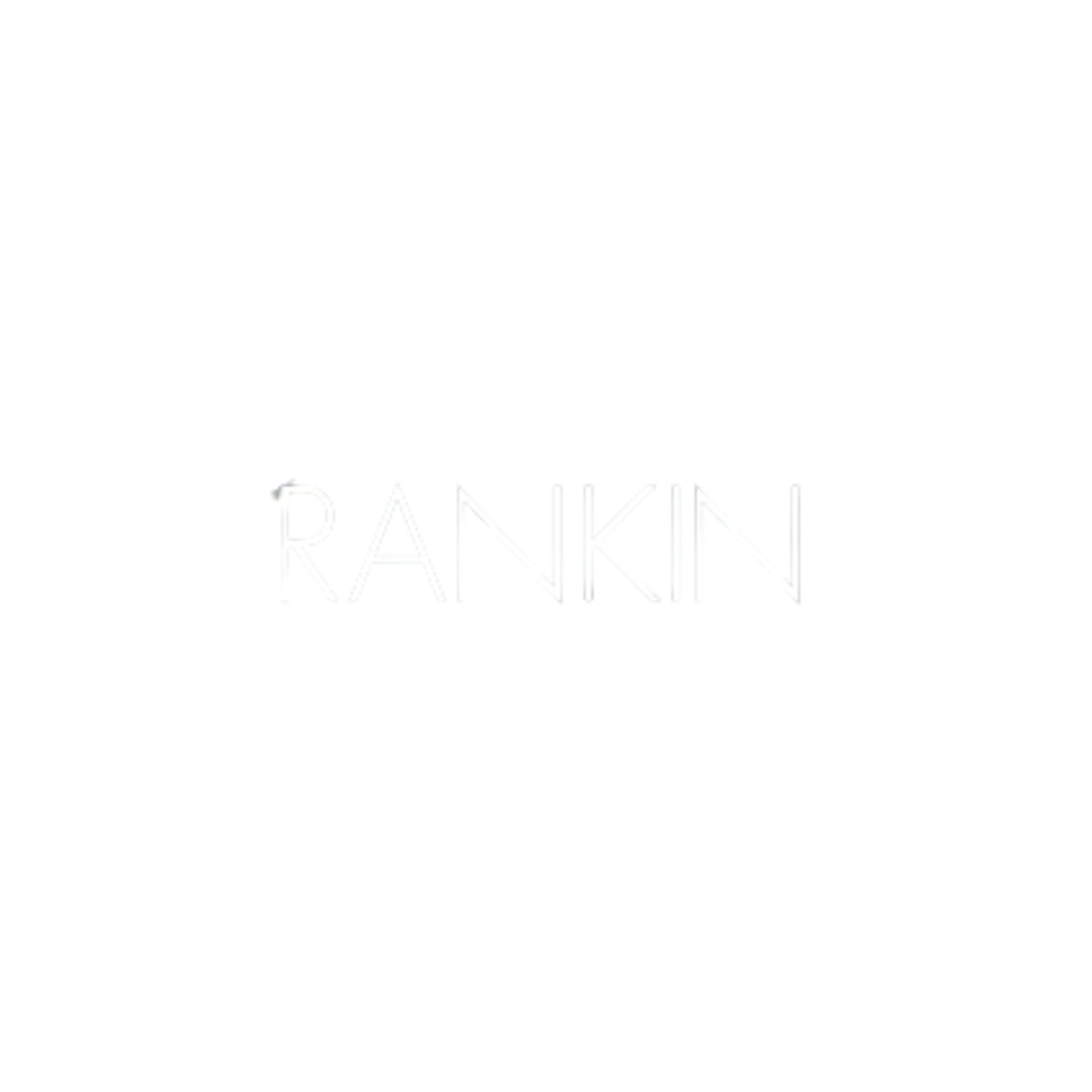 Black background with white text that says 'RANKIN' in the center.