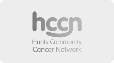 Hunts Community Cancer Network logo on a white background.