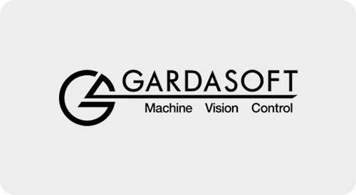 GardaSoft logo with a stylized 'G' and the words 'Machine Vision Control' underneath.