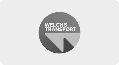 Welch's Transport logo in black, white, and gray