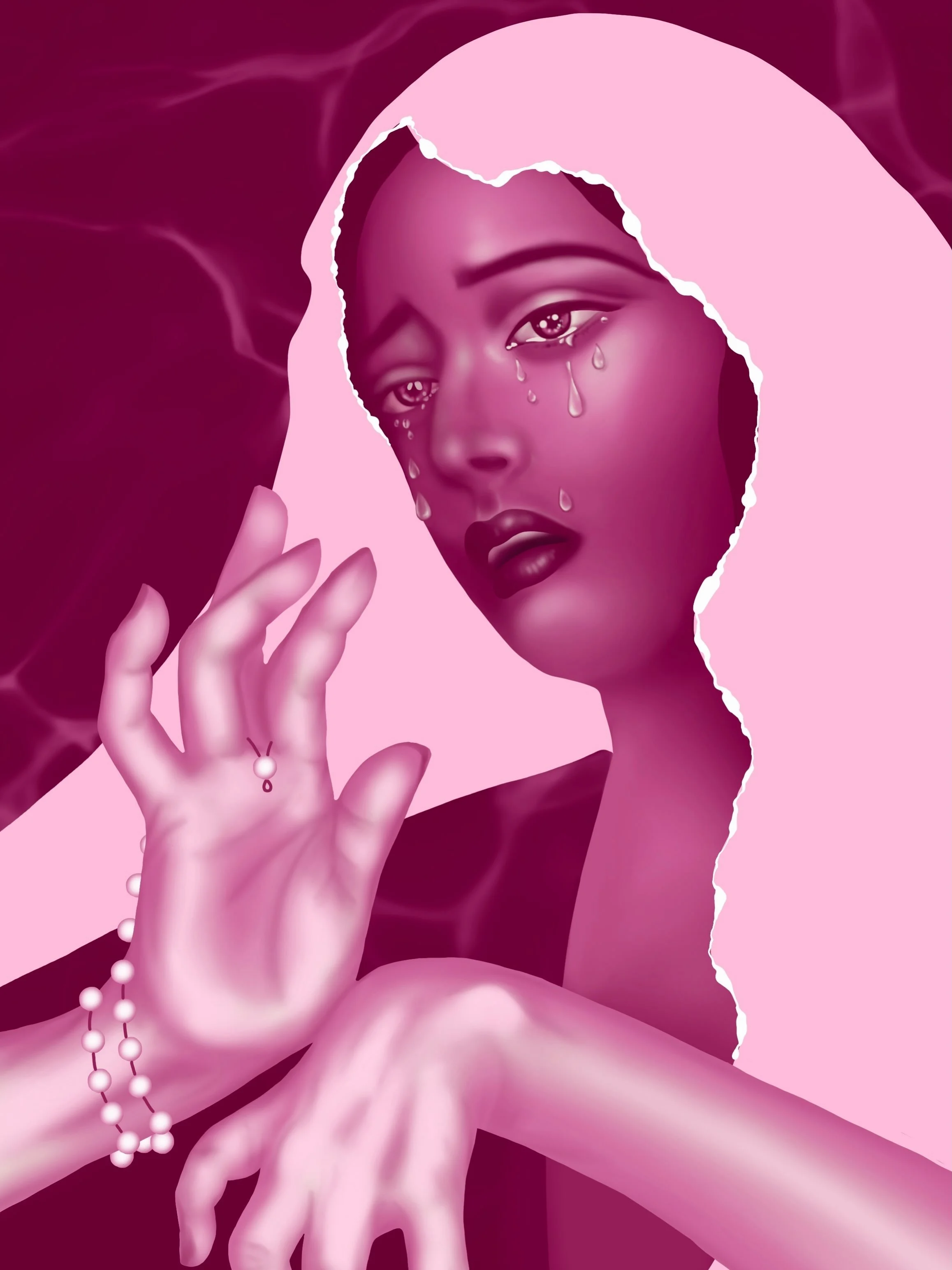 &ldquo;No Sanctuary Here&rdquo; 

#illustration #pink #saint #nosanctuary #ipad
