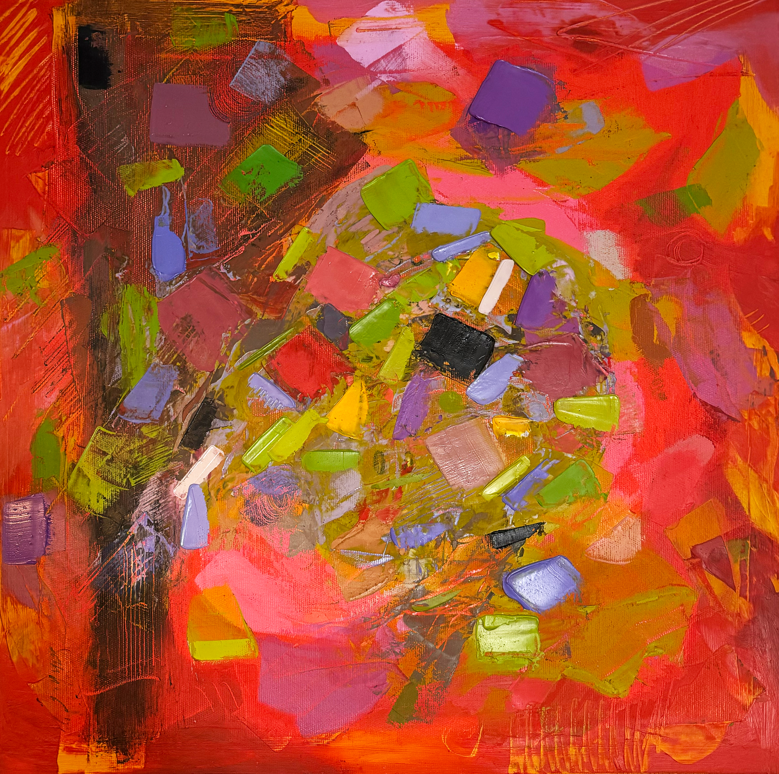 ‘Boiling Point’
Oil paint on canvas, 500 x 500 mm, 2023