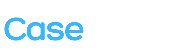 The word 'Case' written in large blue letters on a white background.