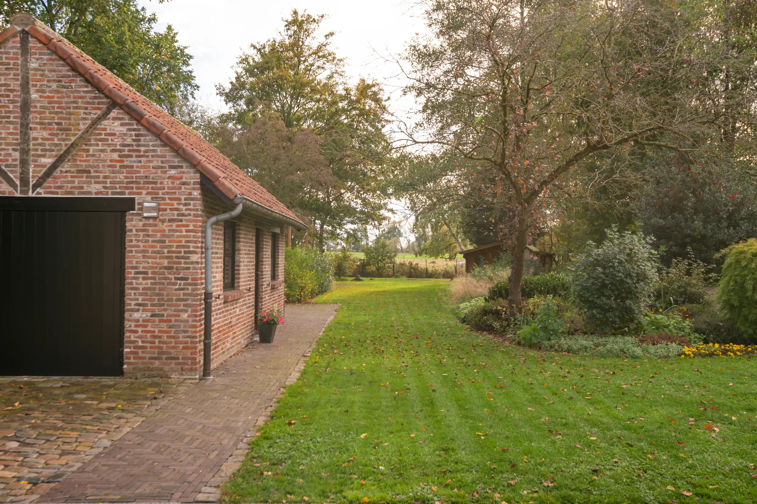 Groene en rustige buitenomgeving van Compass, omgeven door natuur