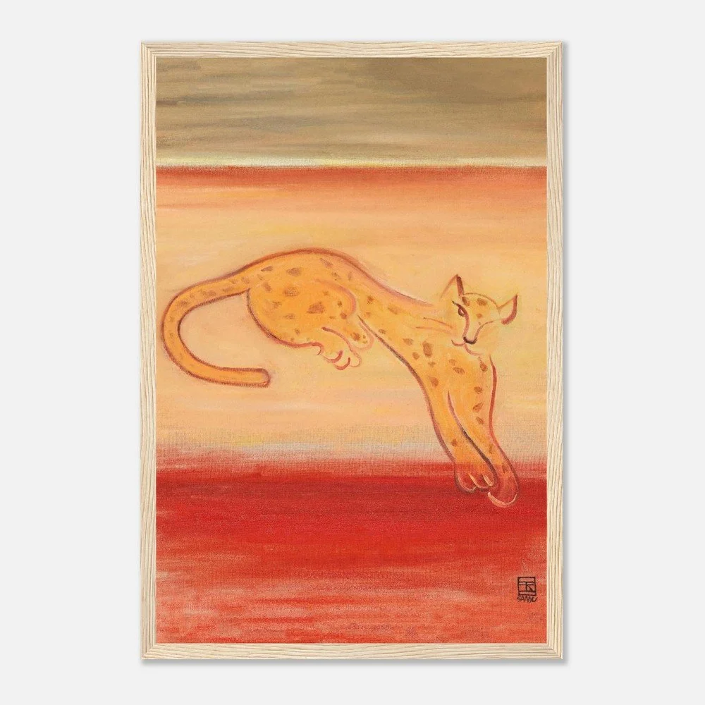 Leopard on an Orange Ground | Sanyu