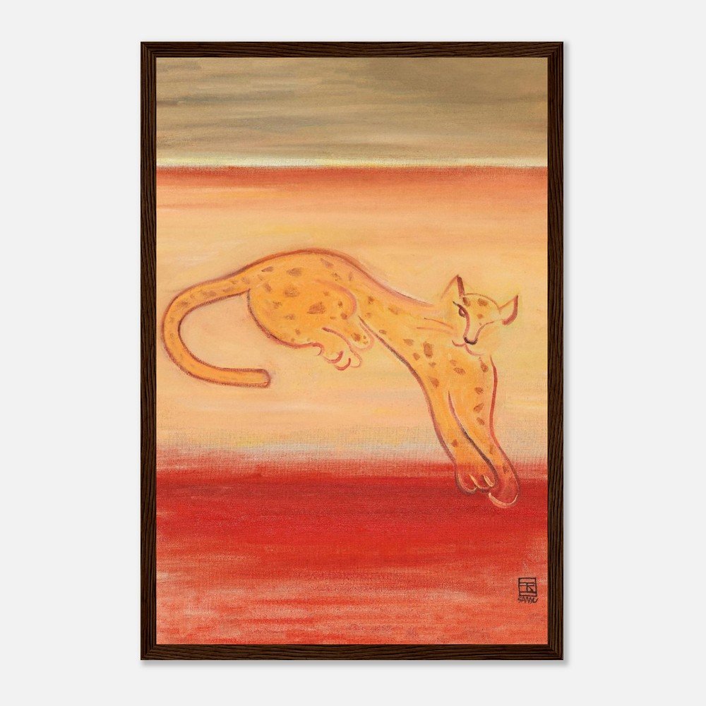 Leopard on an Orange Ground | Sanyu