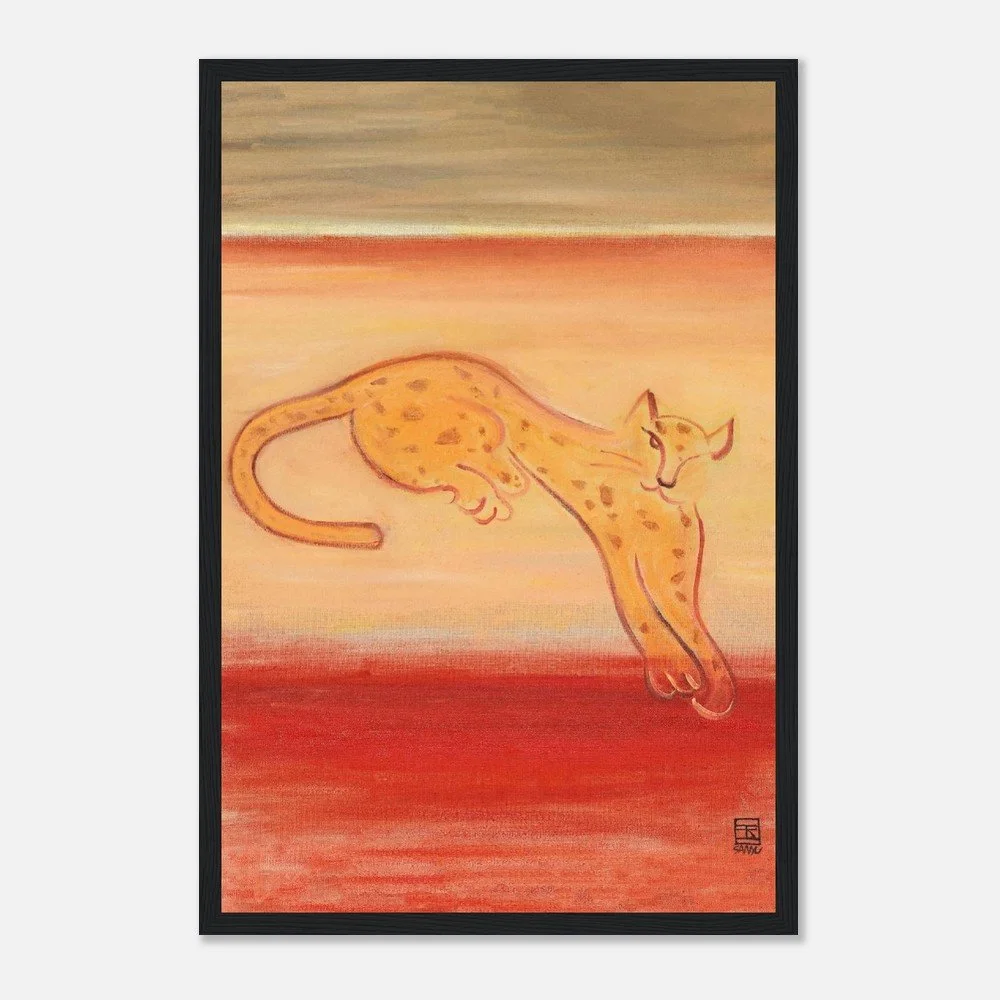 Leopard on an Orange Ground | Sanyu