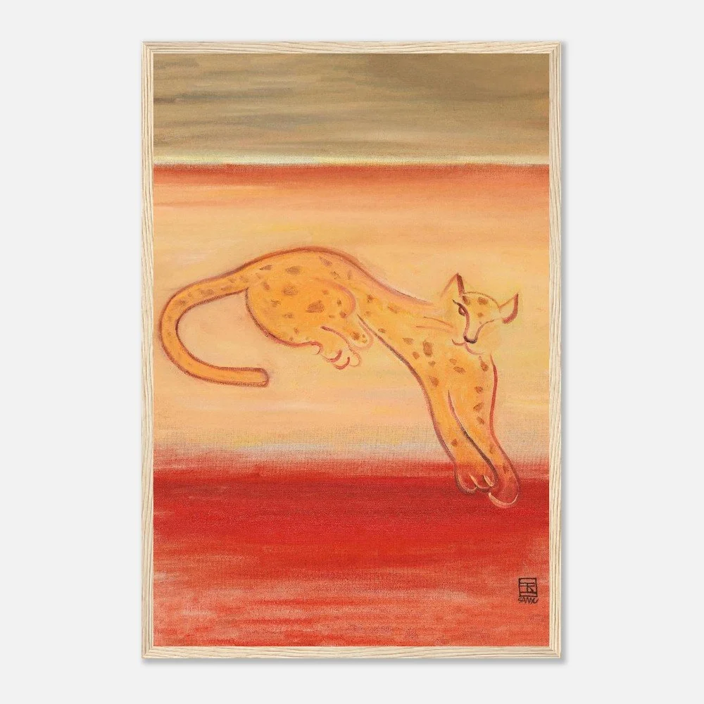 Leopard on an Orange Ground | Sanyu