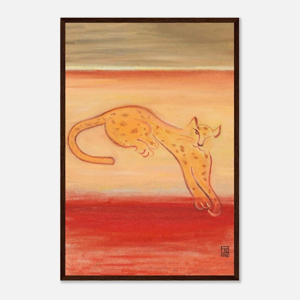 Leopard on an Orange Ground | Sanyu