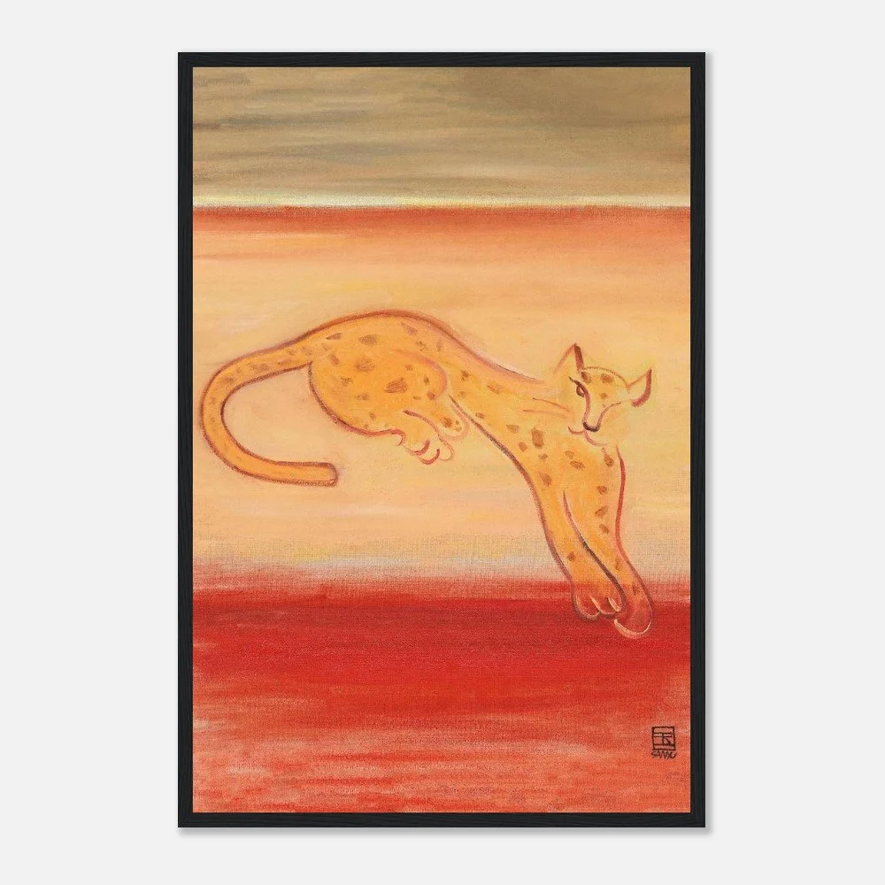 Leopard on an Orange Ground | Sanyu