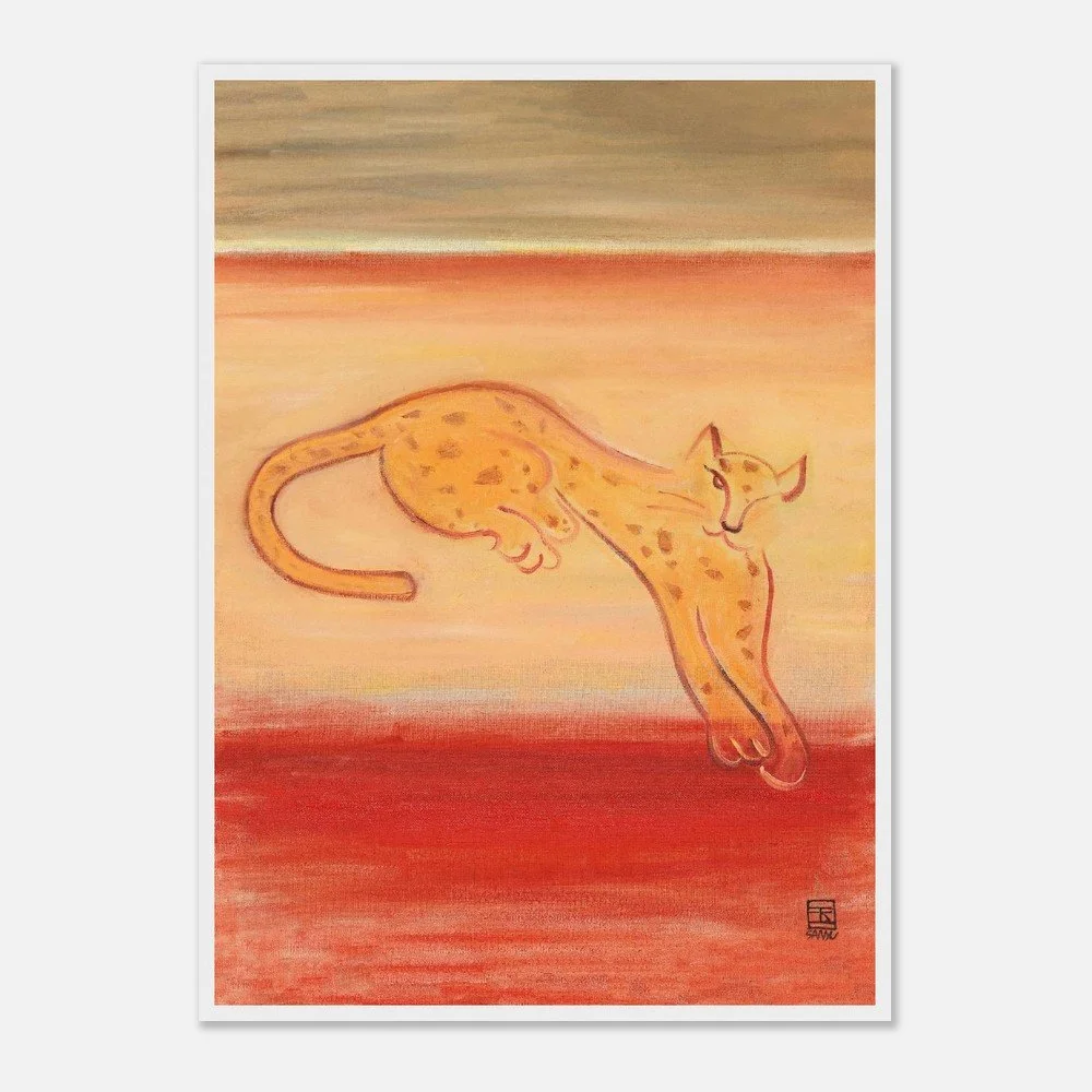 Leopard on an Orange Ground | Sanyu