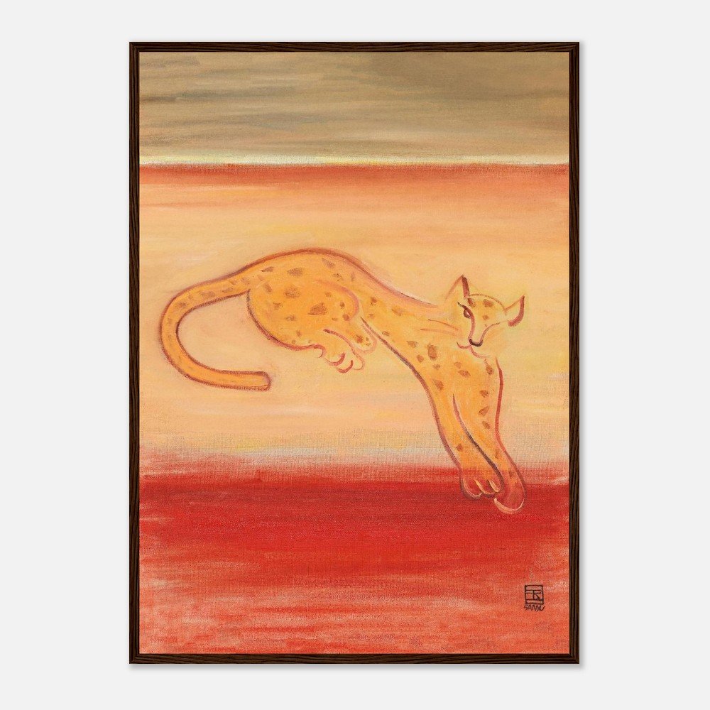 Leopard on an Orange Ground | Sanyu