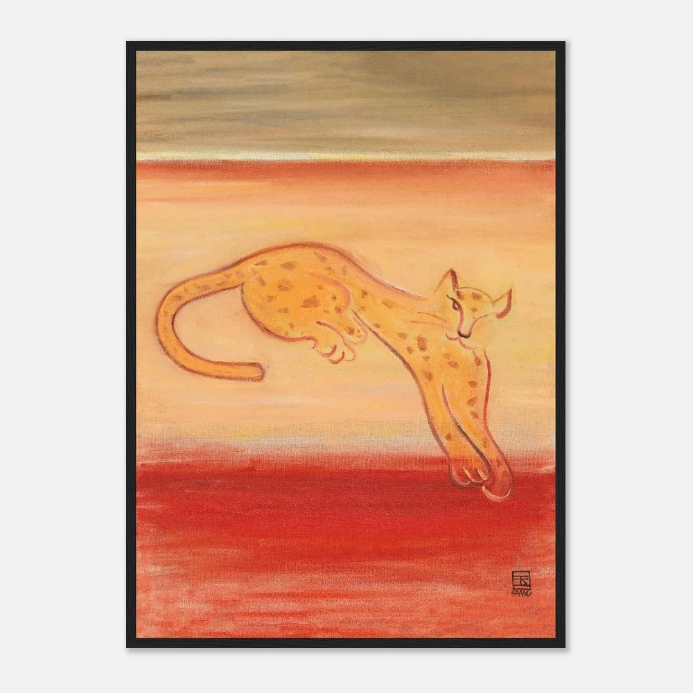 Leopard on an Orange Ground | Sanyu