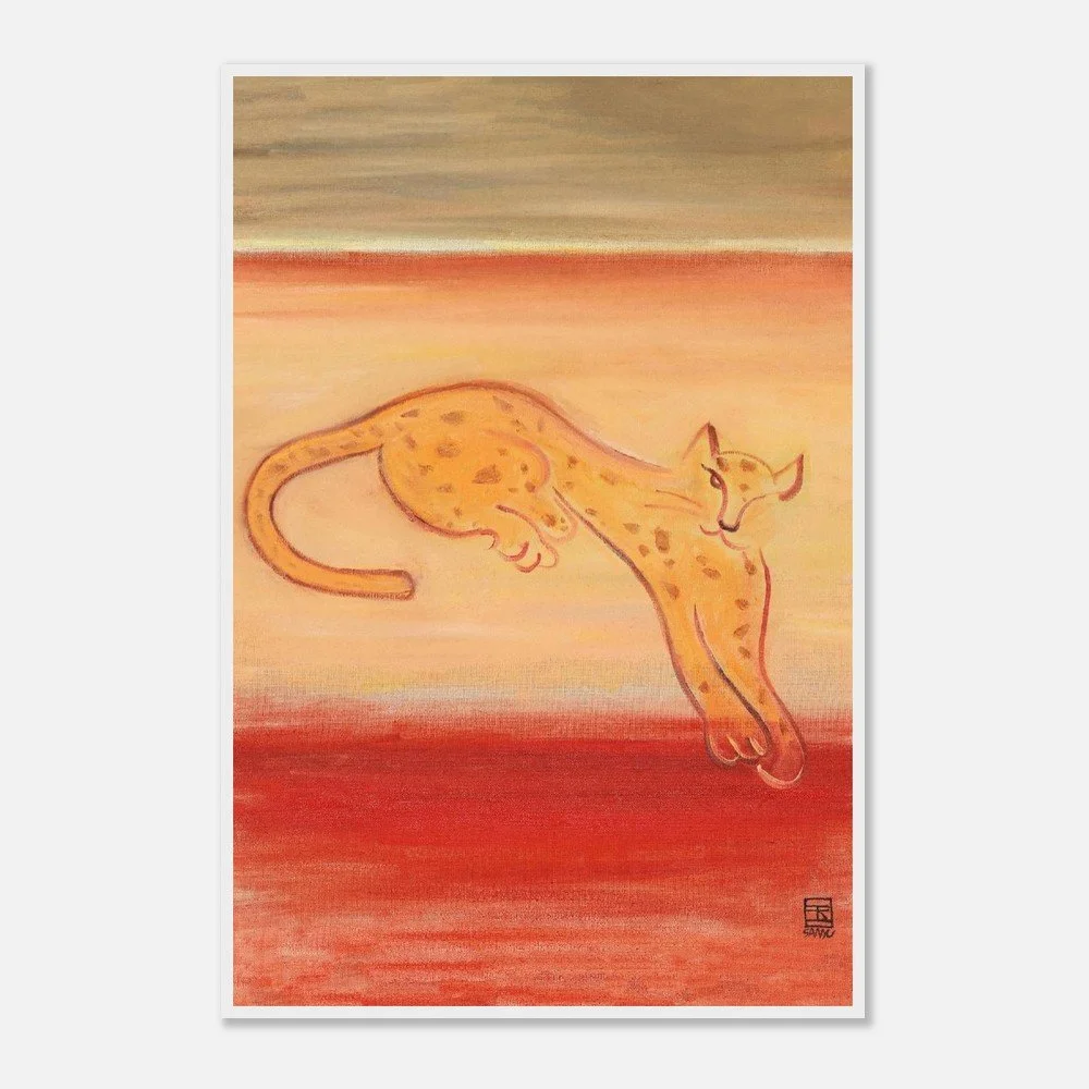 Leopard on an Orange Ground | Sanyu