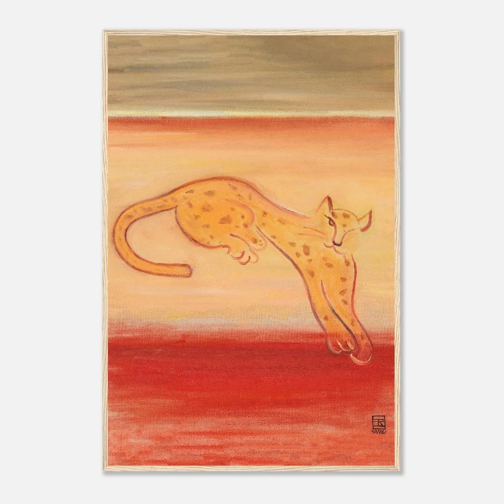 Leopard on an Orange Ground | Sanyu
