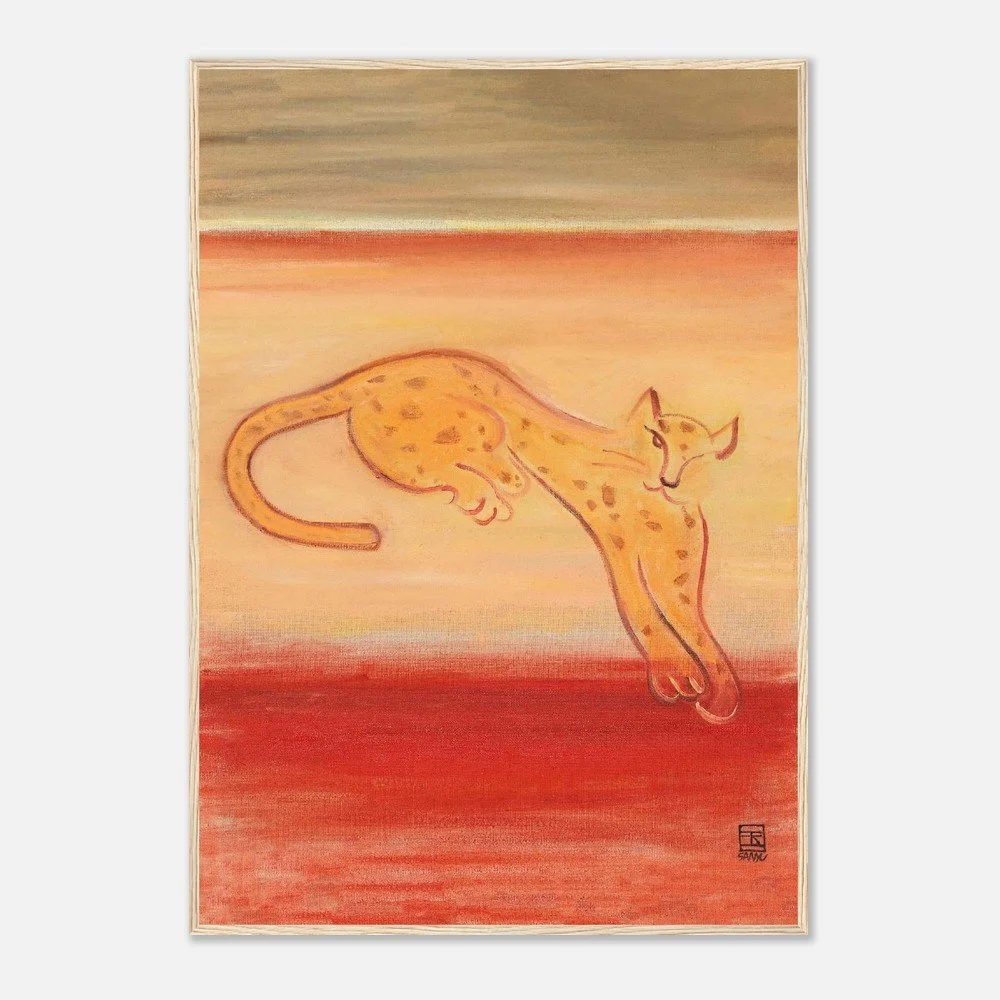 Leopard on an Orange Ground | Sanyu