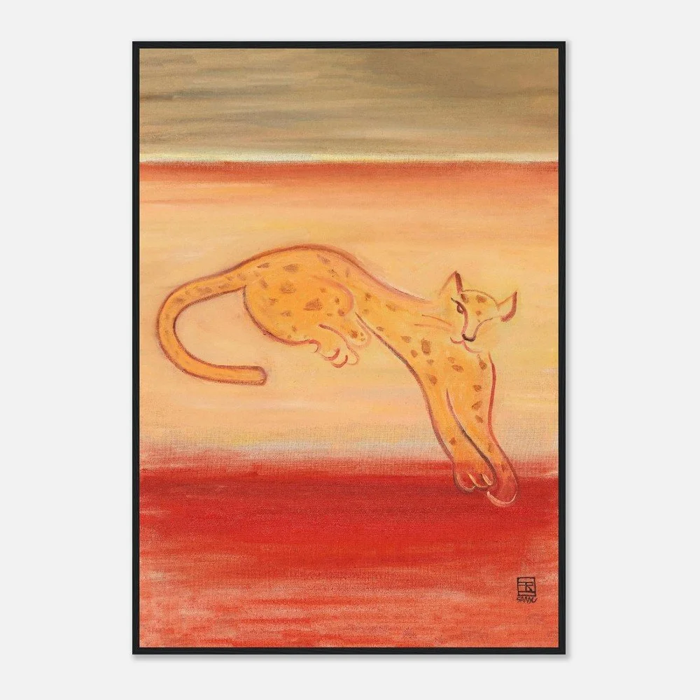 Leopard on an Orange Ground | Sanyu